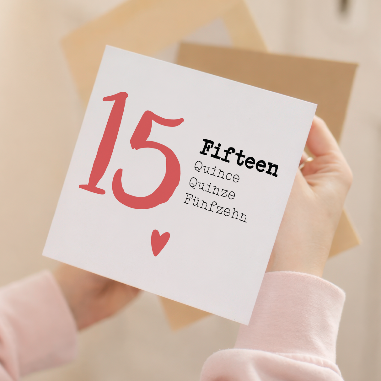 15 Year Anniversary Card 15 Year Card For Husband 15th Anniversary Card For Wife Anniversary Card For Boyfriend or Girlfriend 15 Year Card