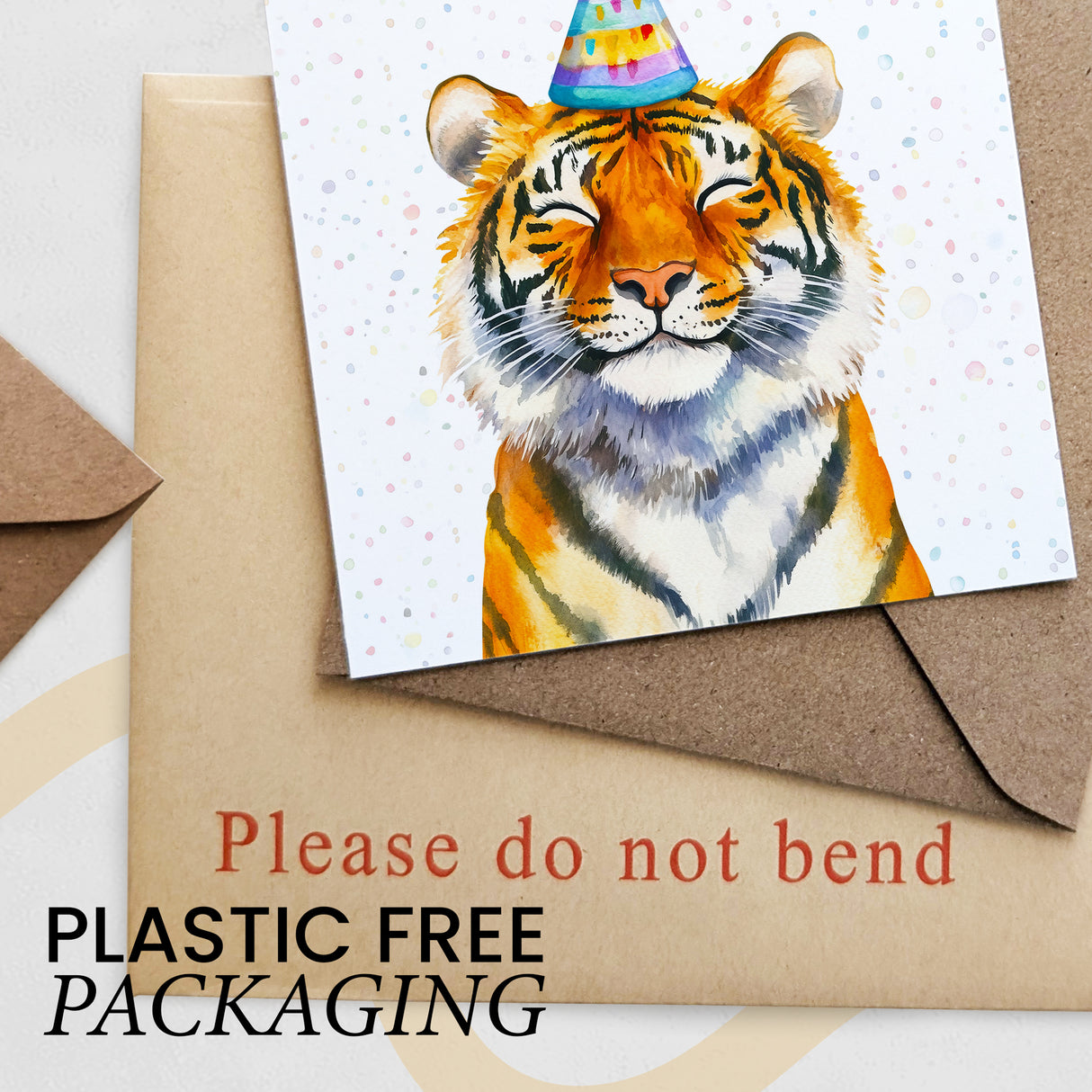 Birthday Card For Him or Her Of A Tiger Illustration For Him or Her Birthday Gift
