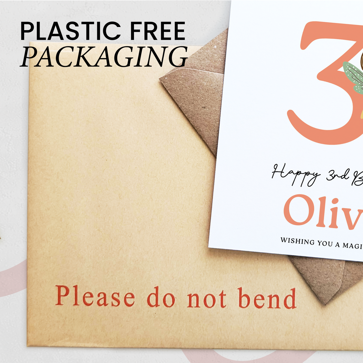 Personalised Fairy Birthday Card for Girls Ages 3 4 5 6 – Cute Magical Design, Kids Birthday Card, Forest Fairy Theme