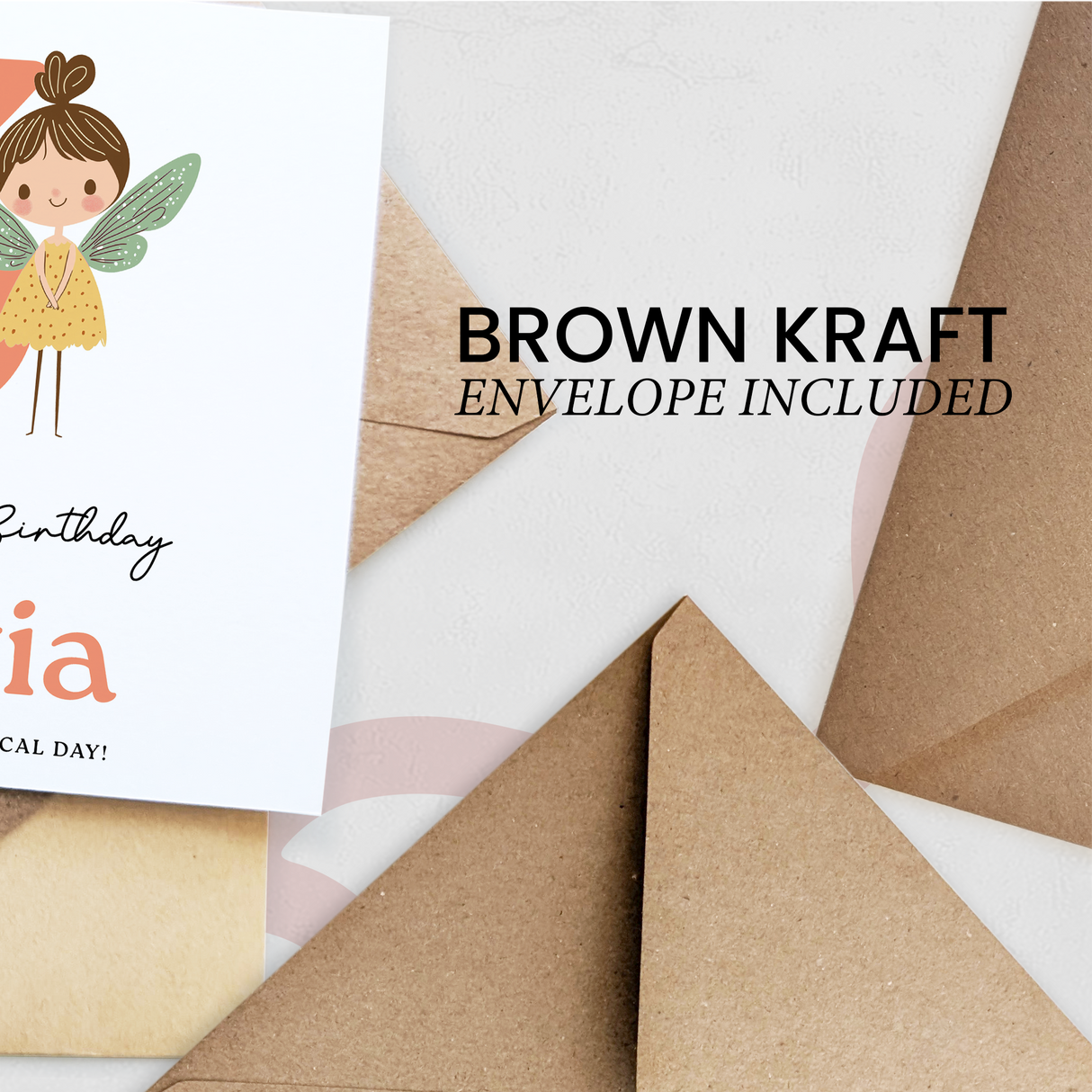 Personalised Fairy Birthday Card for Girls Ages 3 4 5 6 – Cute Magical Design, Kids Birthday Card, Forest Fairy Theme