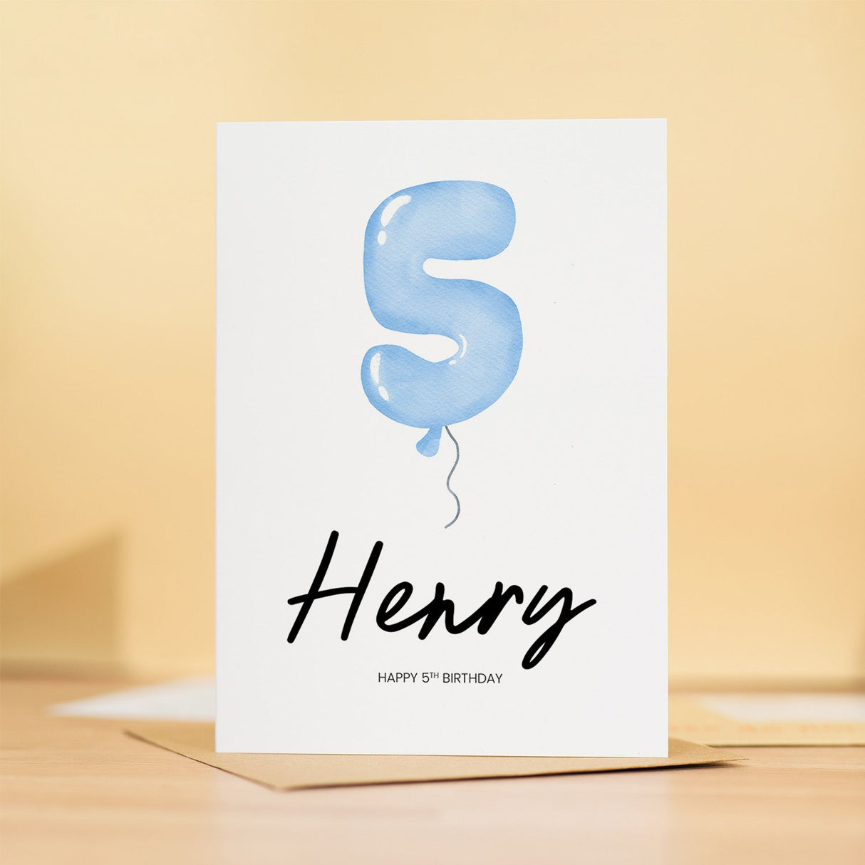 Personalised 5th Birthday Card For Boy Happy 5th Birthday