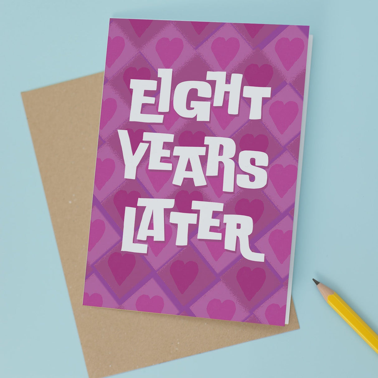 8th Wedding Anniversary Card Wife Husband Boyfriend Girlfriend Gift