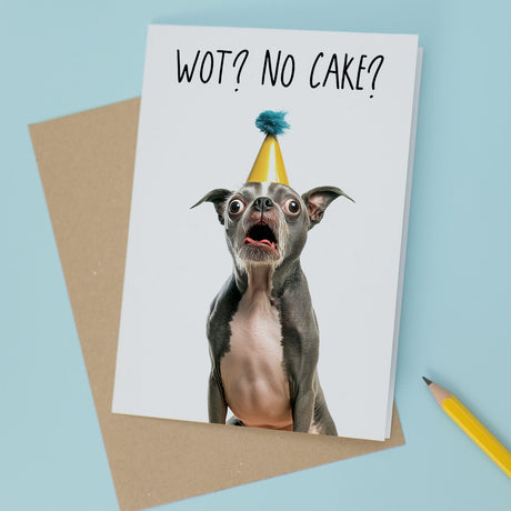 Funny Birthday Card Weird Looking Dog Fun Card for Him or Her