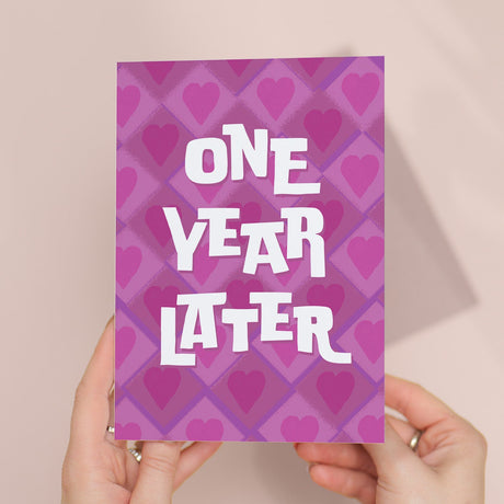 1st Wedding Anniversary Card Wife Husband Boyfriend Girlfriend First Gift