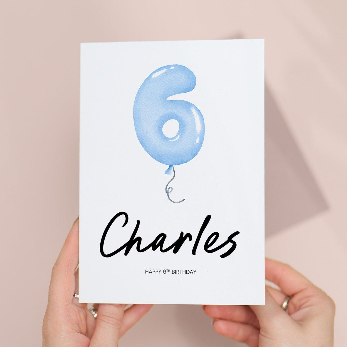 Personalised 6th Birthday Card For Boy Happy 6th Birthday