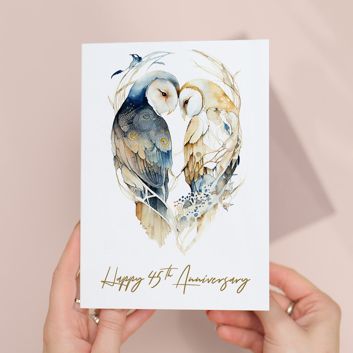 45th Anniversary Card for Husband Wife Forty Five Year Wedding Gift