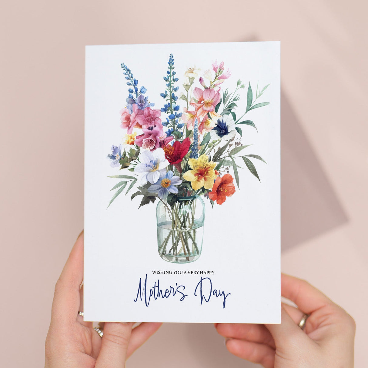 Mothers Day Card Floral Mixed Flowers for Mum Mommy Mummy Mom Sunday