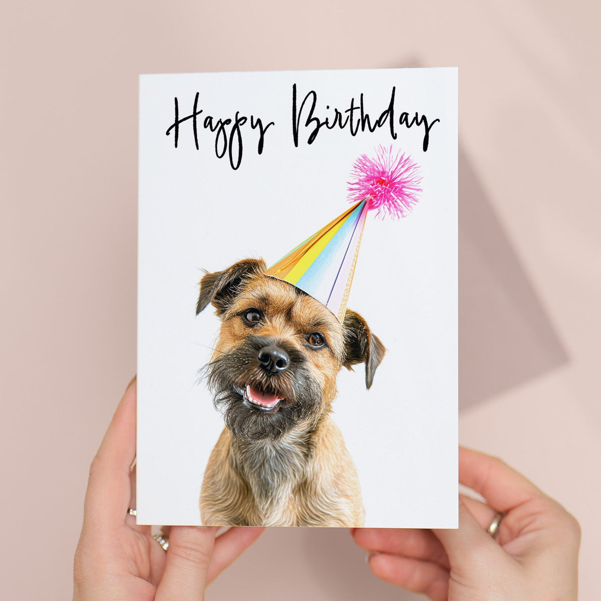 Birthday Card for Her Him Friend Mum Sister Brother Dad Border Terrier Dog Card