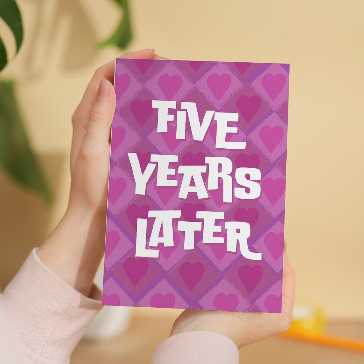 5th Wedding Anniversary Card Wife Husband Boyfriend Girlfriend Gift