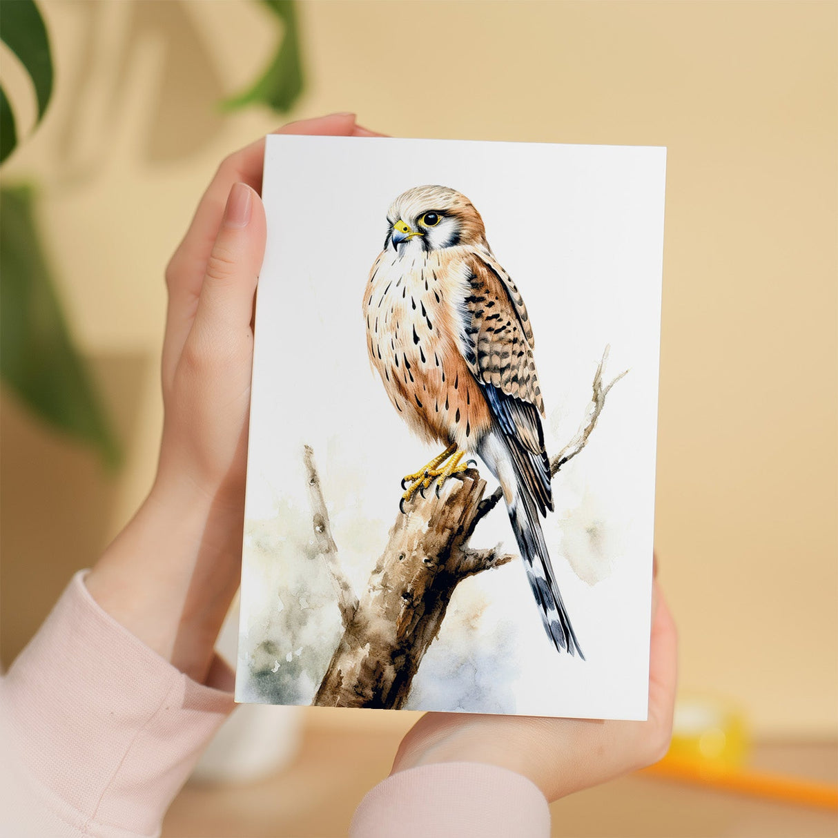 Kestrel Notelet Card for All Occasions Birthday Easter Thank You 5x7 A6 A7