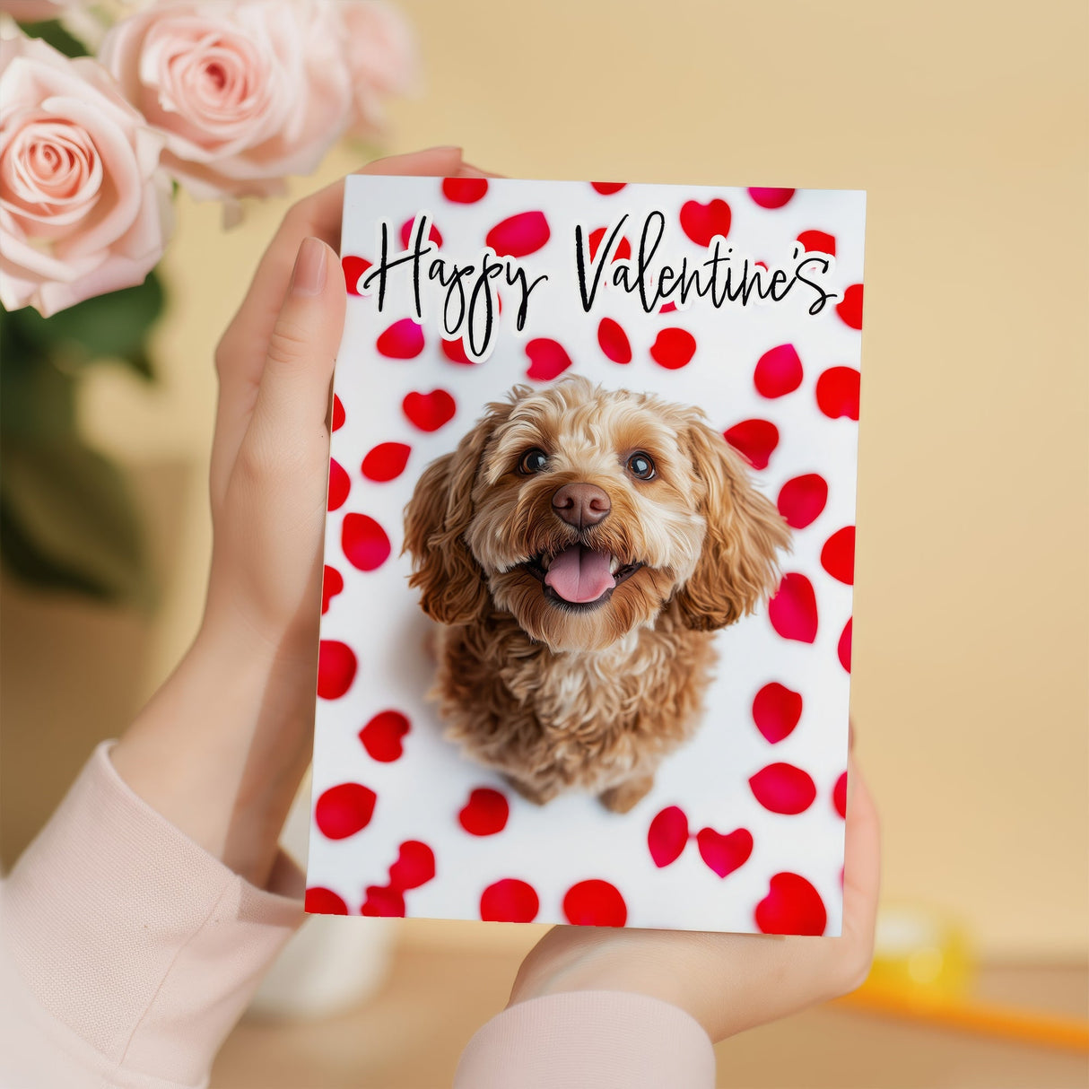 Valentine's Day Card, Cockerpoo Love, Gift For Her or Him From The Dog