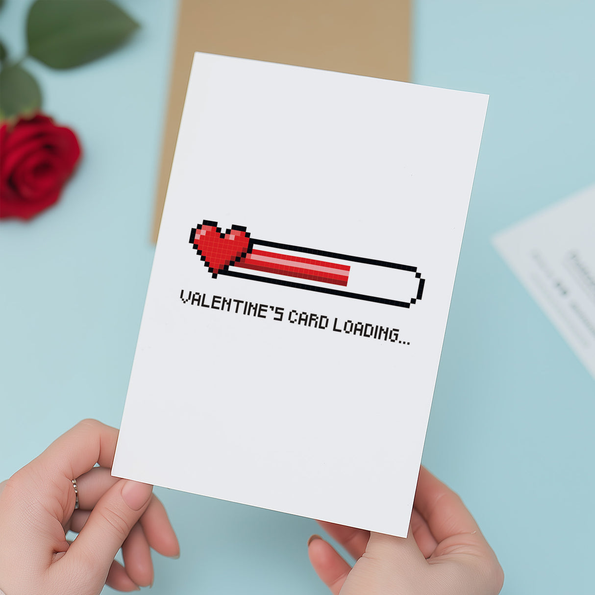 Valentines Card for Him Boyfriend Husband Friend Gamer Day Card