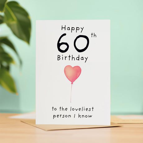 60th Birthday Card for Wife Sister Friend Her Special Day