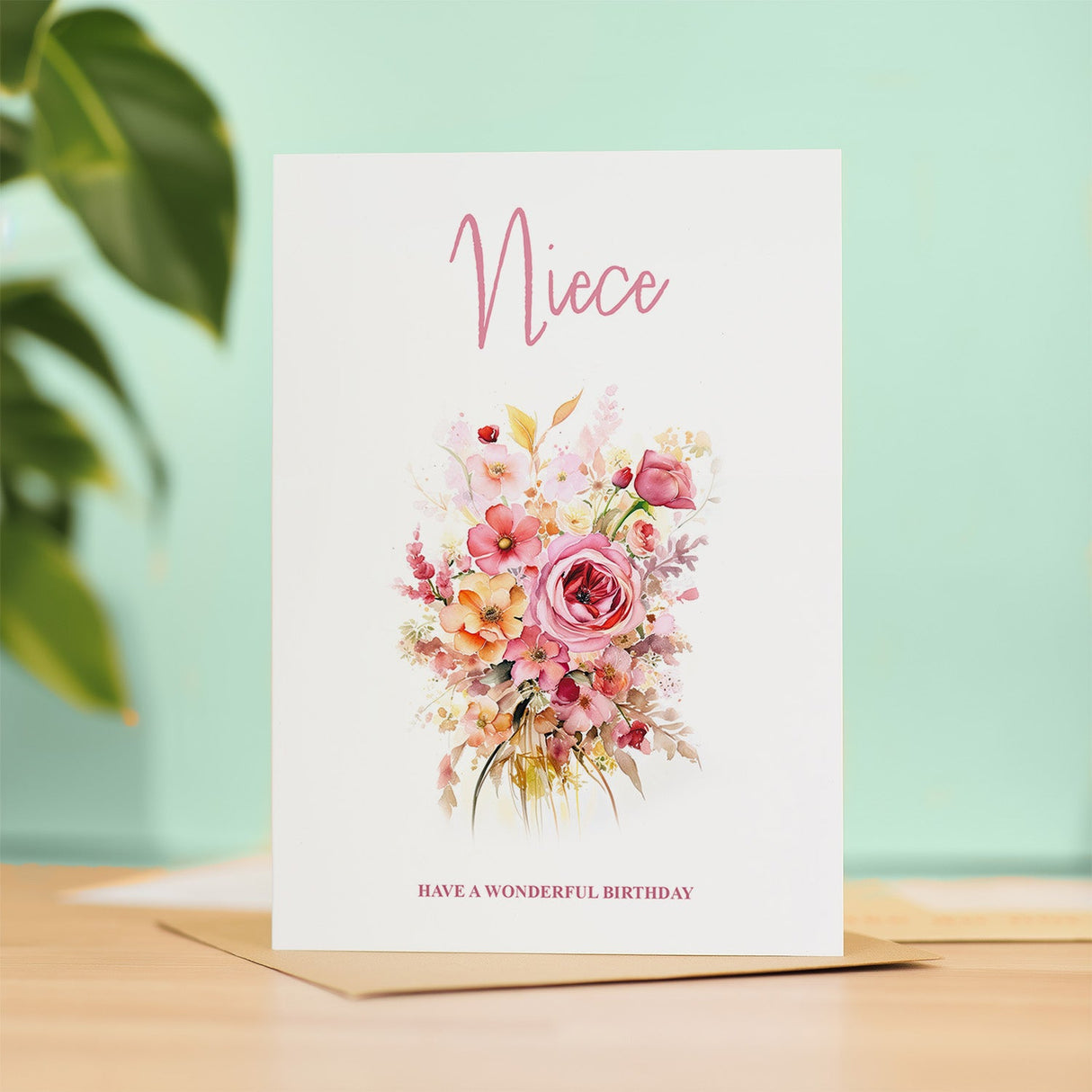 Luxury Birthday Card for Niece Flower Design Love Special Her Celebrations