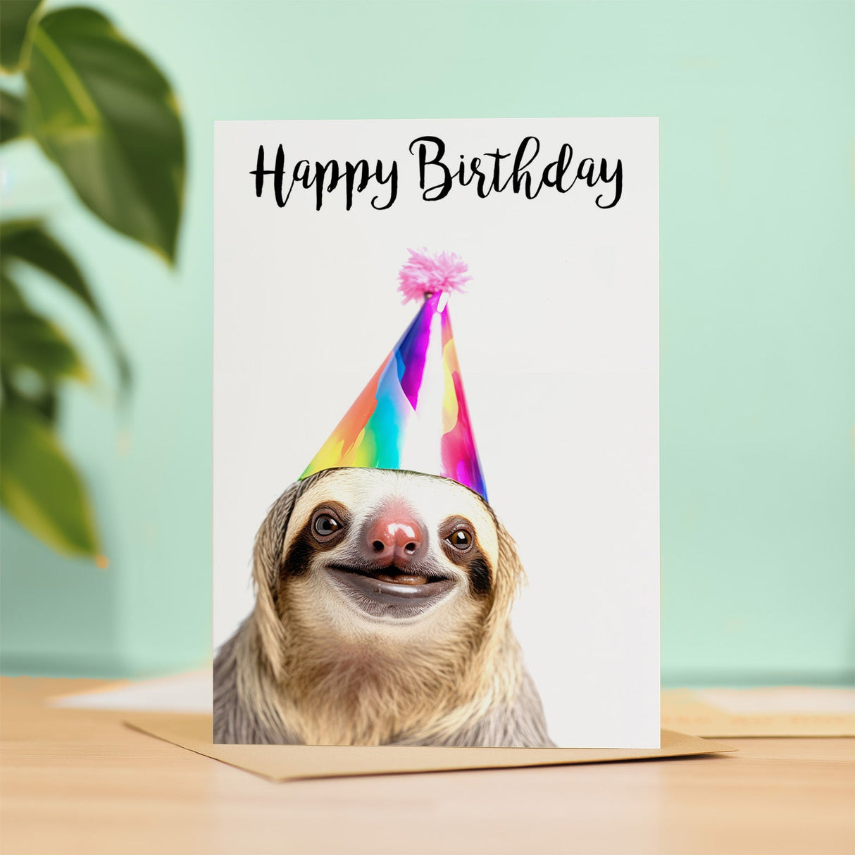 Fun Sloth Birthday Card for Him Her Mum Dad Sister Brother