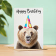 Fun Birthday Card Brown Bear for Him Her Mum Dad Sister Brother
