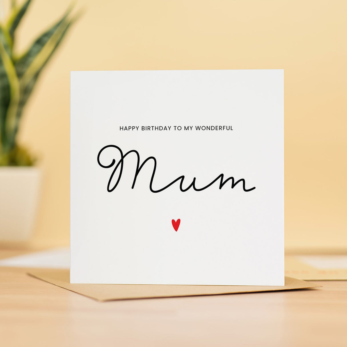 Mum Birthday Card For Her, Wonderful Gift, From Child, Perfect for Celebrating