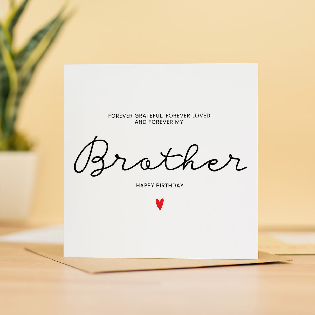 Brother Birthday Card, Wonderful Gift For Him, Perfect Brother Birthday Surprise