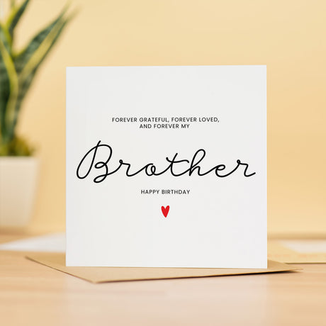 Brother Birthday Card, Wonderful Gift For Him, Perfect Brother Birthday Surprise