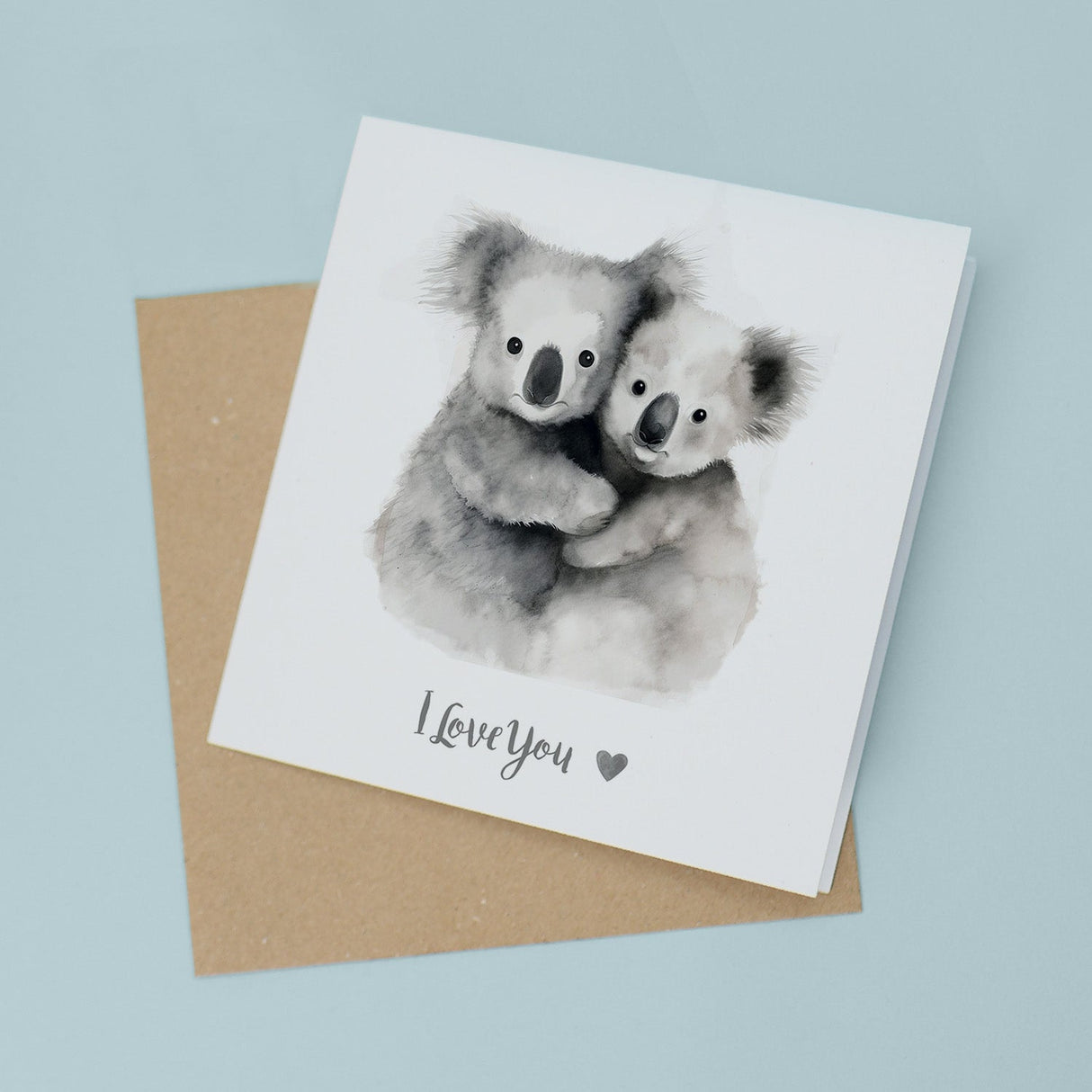 Valentine's Day Card For Wife Valentine's Day Card For Husband Boyfriend or Girlfriend Valentine's Day Card For Him or Her Koala Love