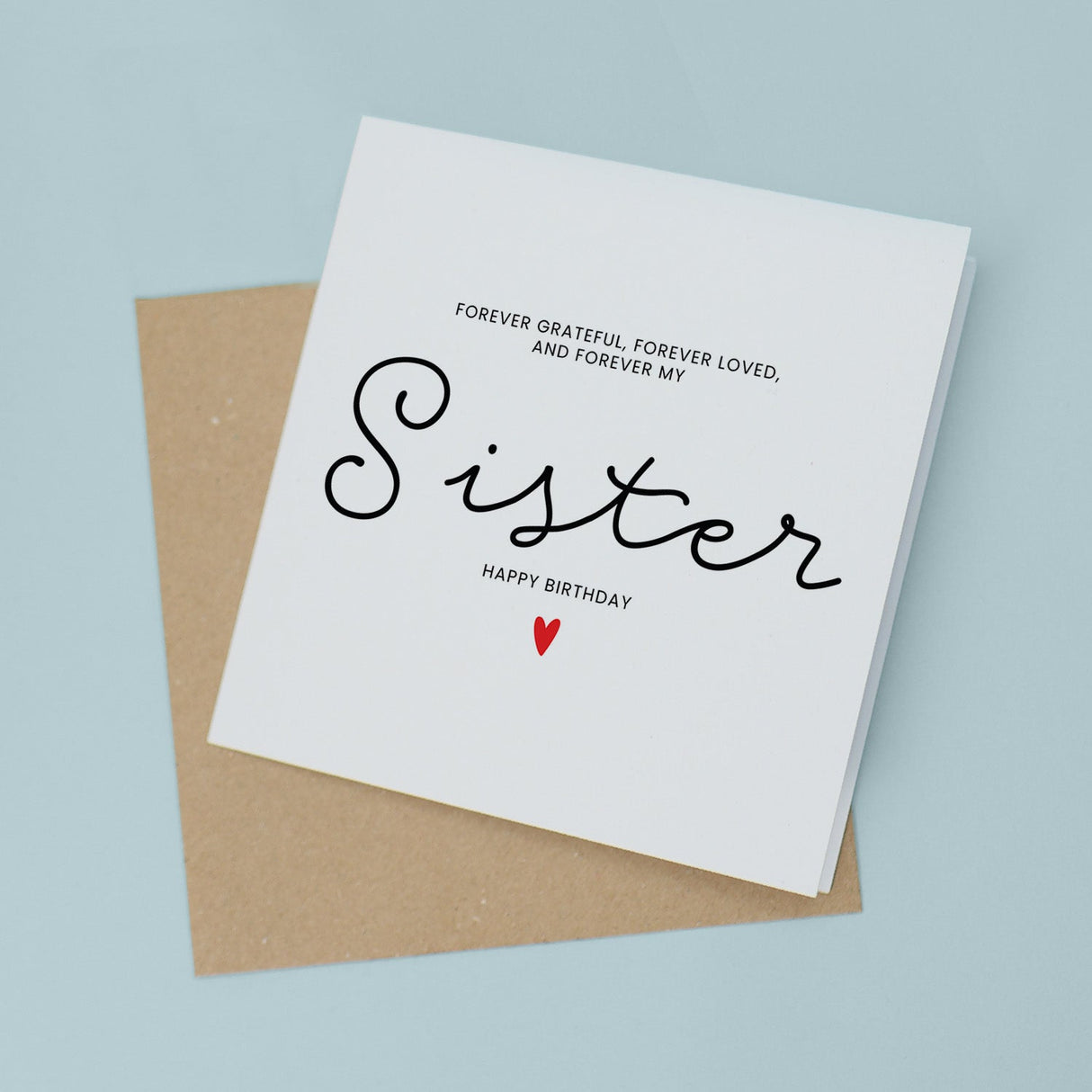 Sister Birthday Card, Perfect Gift For Her, Celebrate From Sibling