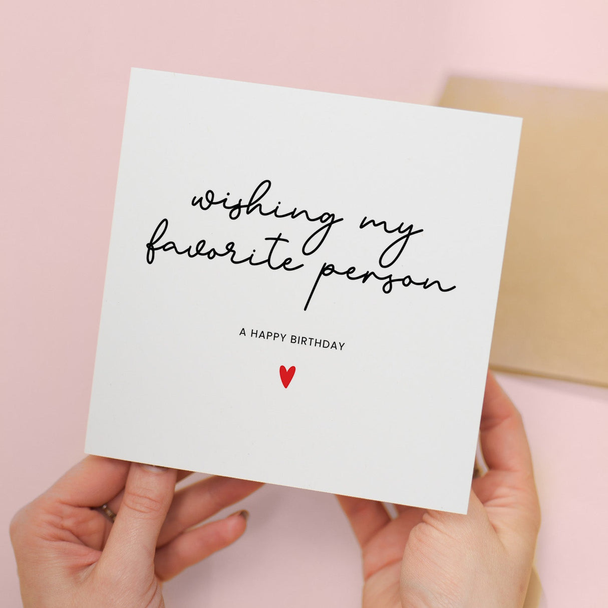 Favourite Person Birthday Card, For wife, Boyfriend, Husband, or Girlfriend