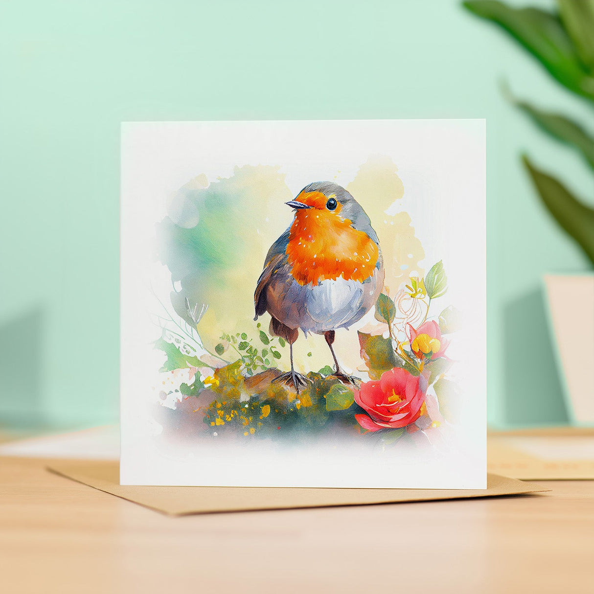 Postcard Prints - Notelet Card of a Robin For Anyone Any Occasion Card For Her or For Him Card For Birthday or Easter Card Thank You Card