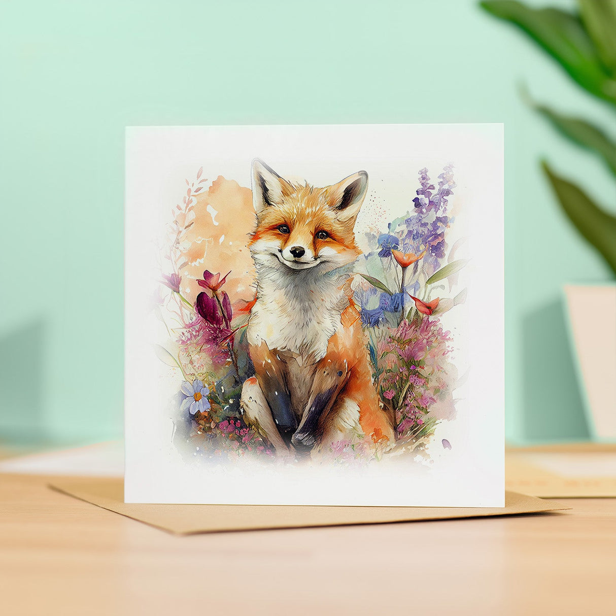 Postcard Prints - Notelet Card of a Fox For Anyone Any Occasion Card For Her or For Him Card For Birthday or Easter Card Thank You Card