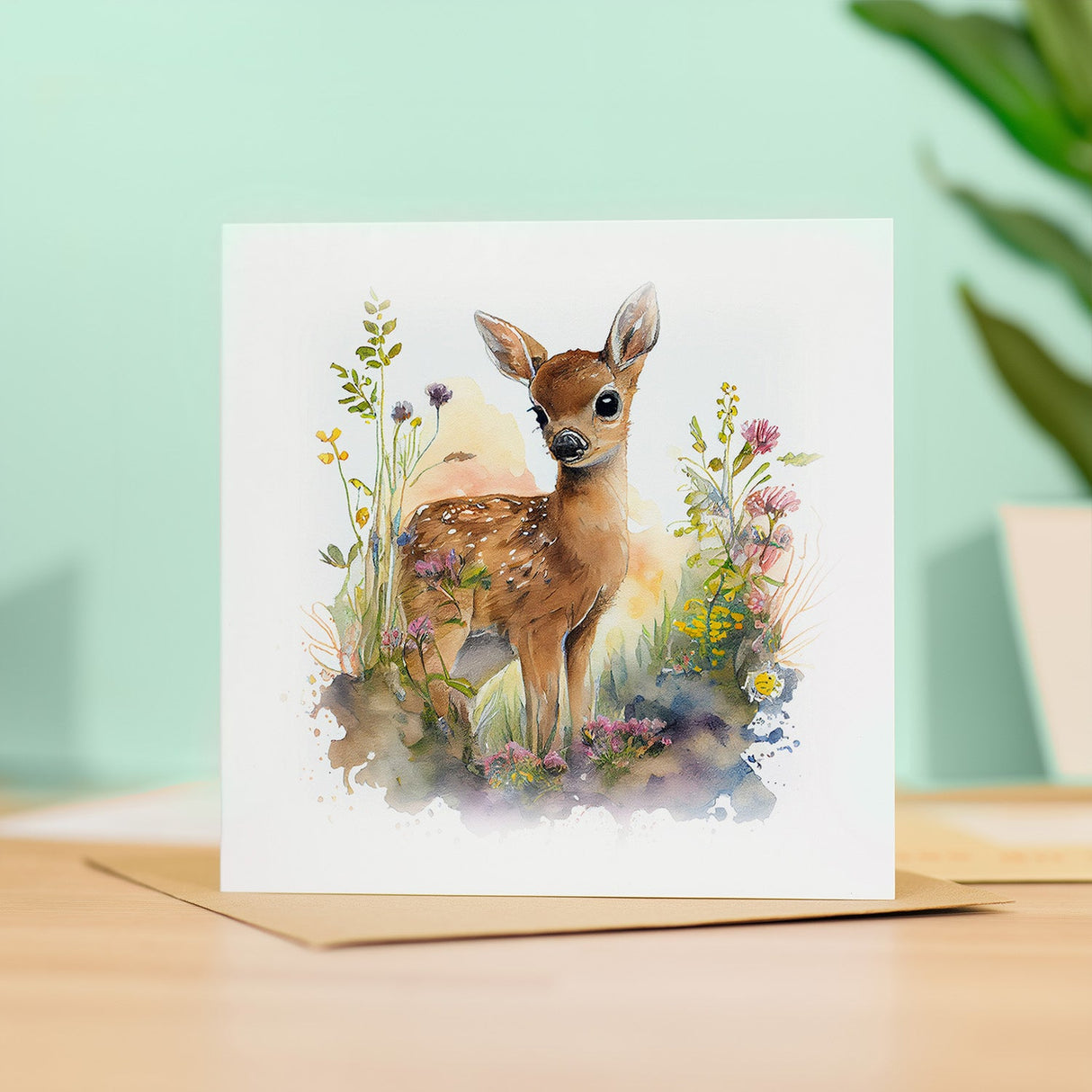 Postcard Prints - Notelet Card of a Deer For Anyone Any Occasion Card For Her or For Him Card For Birthday or Easter Card Thank You Card