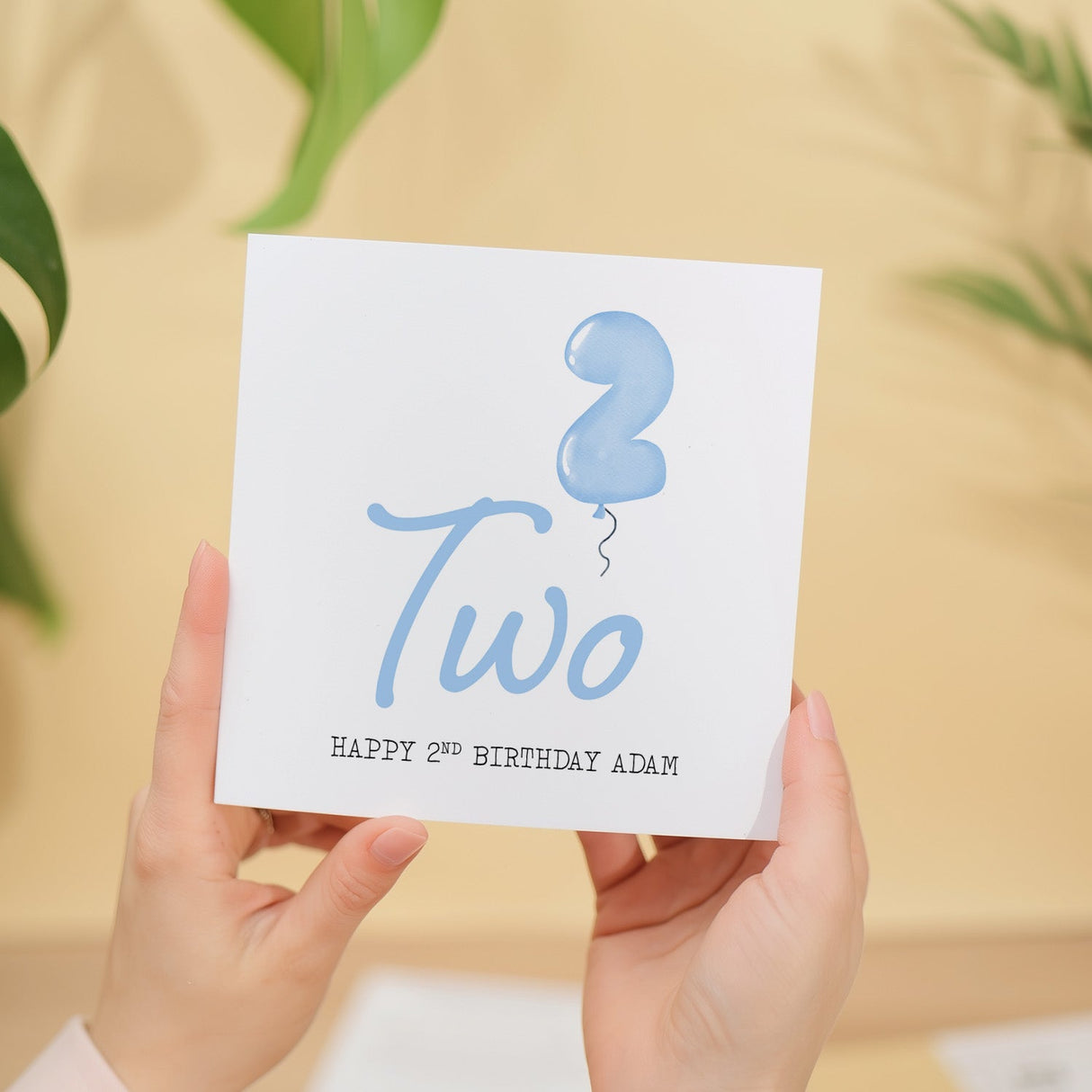 1st Birthday Card Girl Personalisable One Year Old Custom First Happy Card