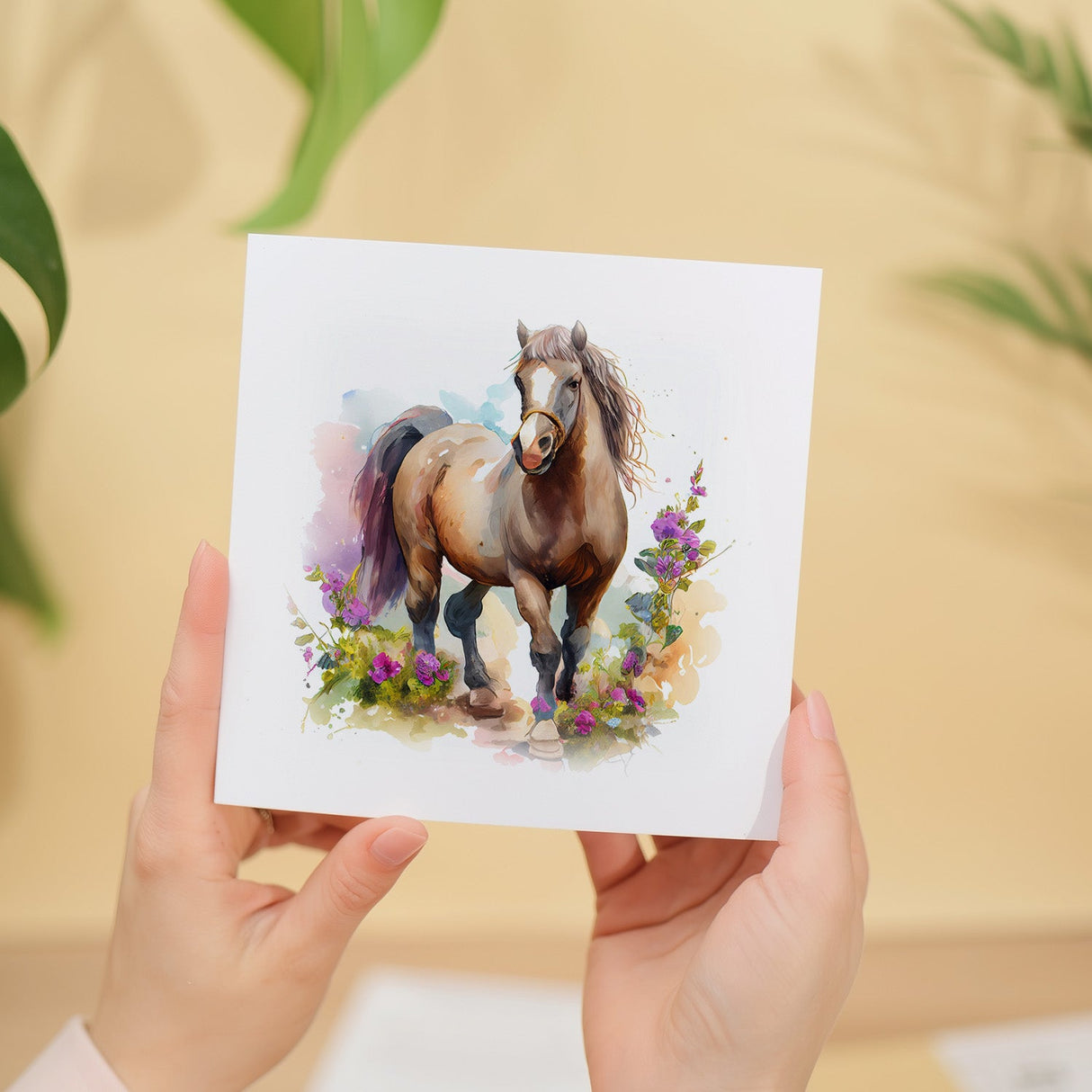 Postcard Prints - Notelet Card of a Horse For Anyone Any Occasion Card For Her or For Him Card For Birthday or Easter Card Thank You Card