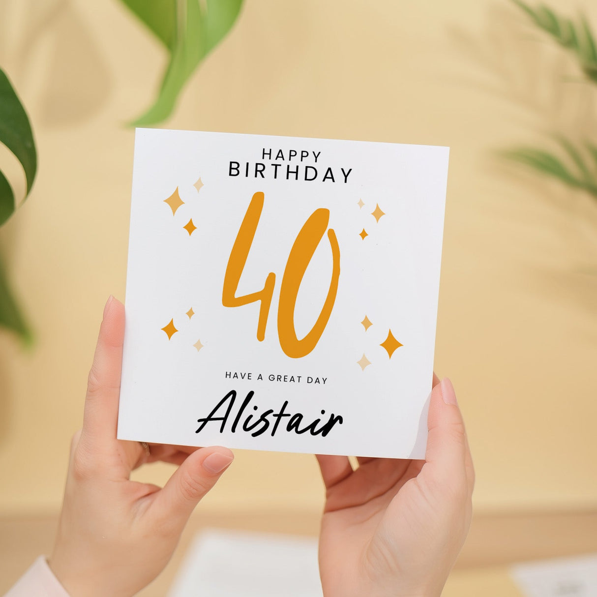 Personalised 40th Birthday Card For Him Her Son Daughter Brother Sister