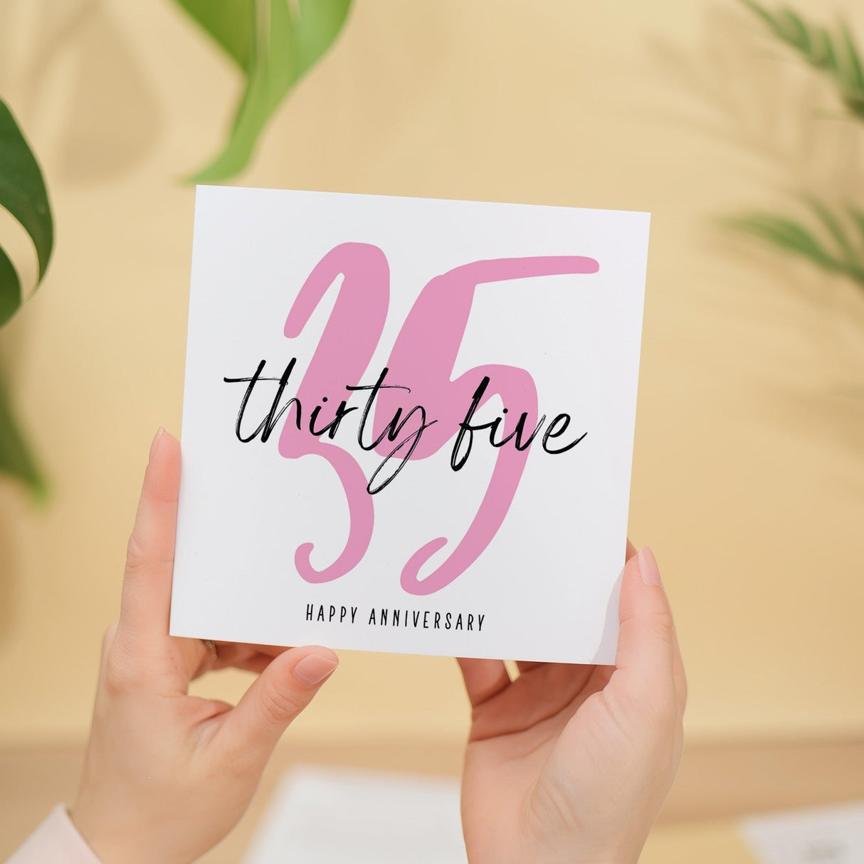 35 Year Anniversary Card for 30th Wedding Anniversary Husband Wife Gift