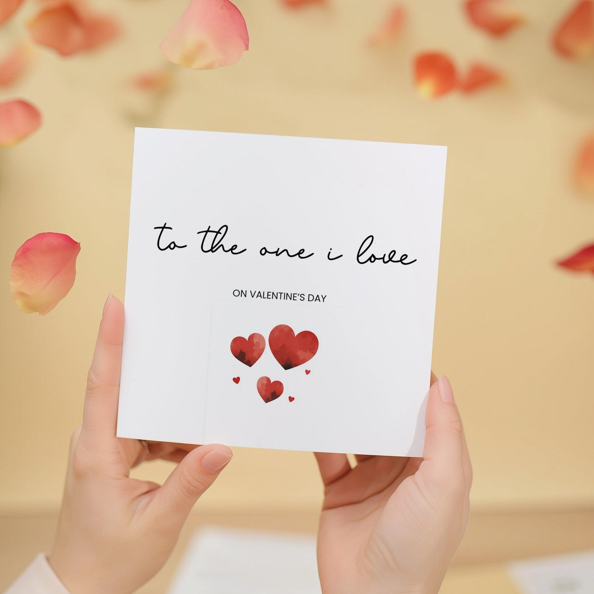 Valentine's Day Card, Cute Design, Perfect for the One I Love