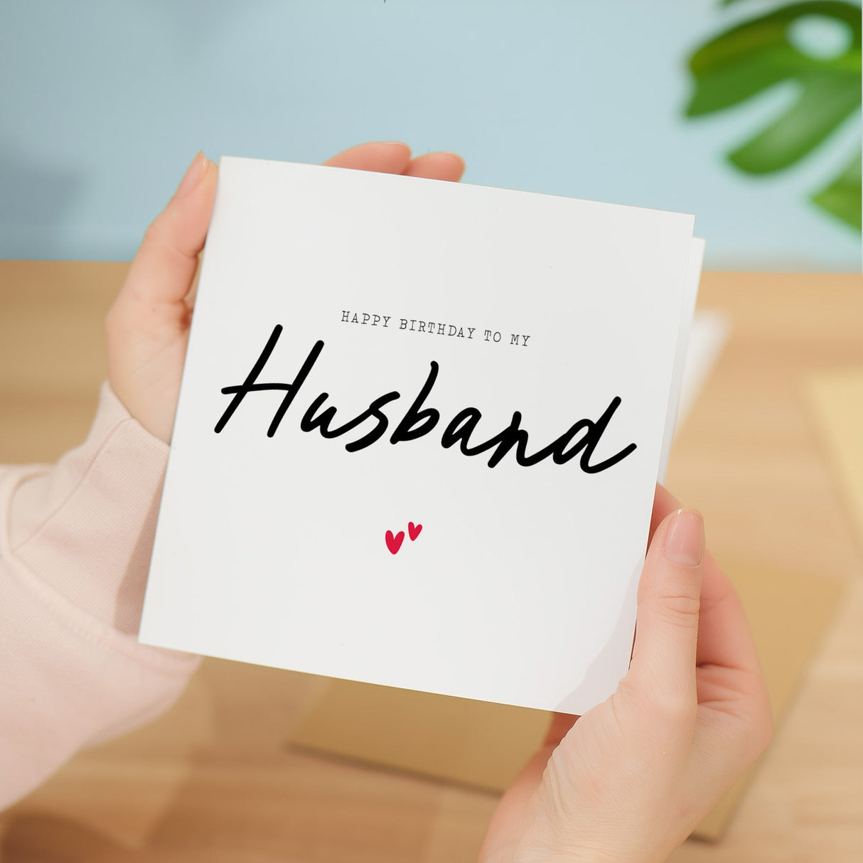 Husband Birthday Card Love Hearts Happy Simple Celebration For Spouse