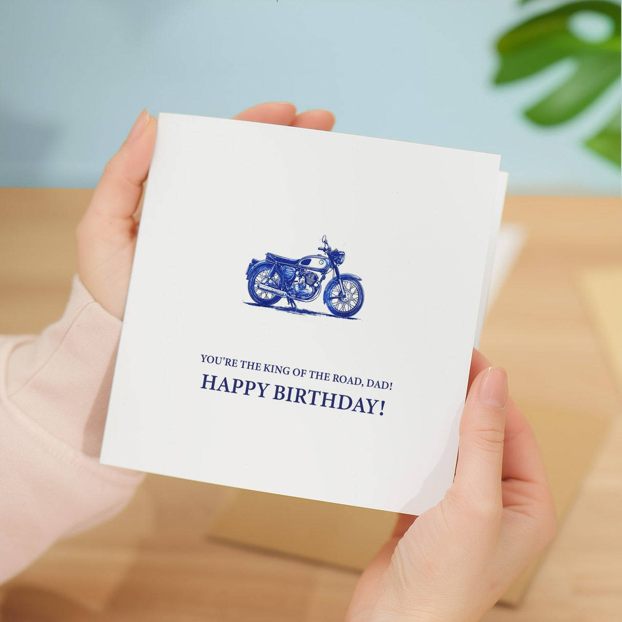 Motorcycle Themed Birthday Card for Dad Motorcycle Lover