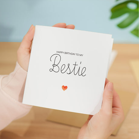 Best Friend Birthday Greeting Card Heartfelt Gift for Bestie