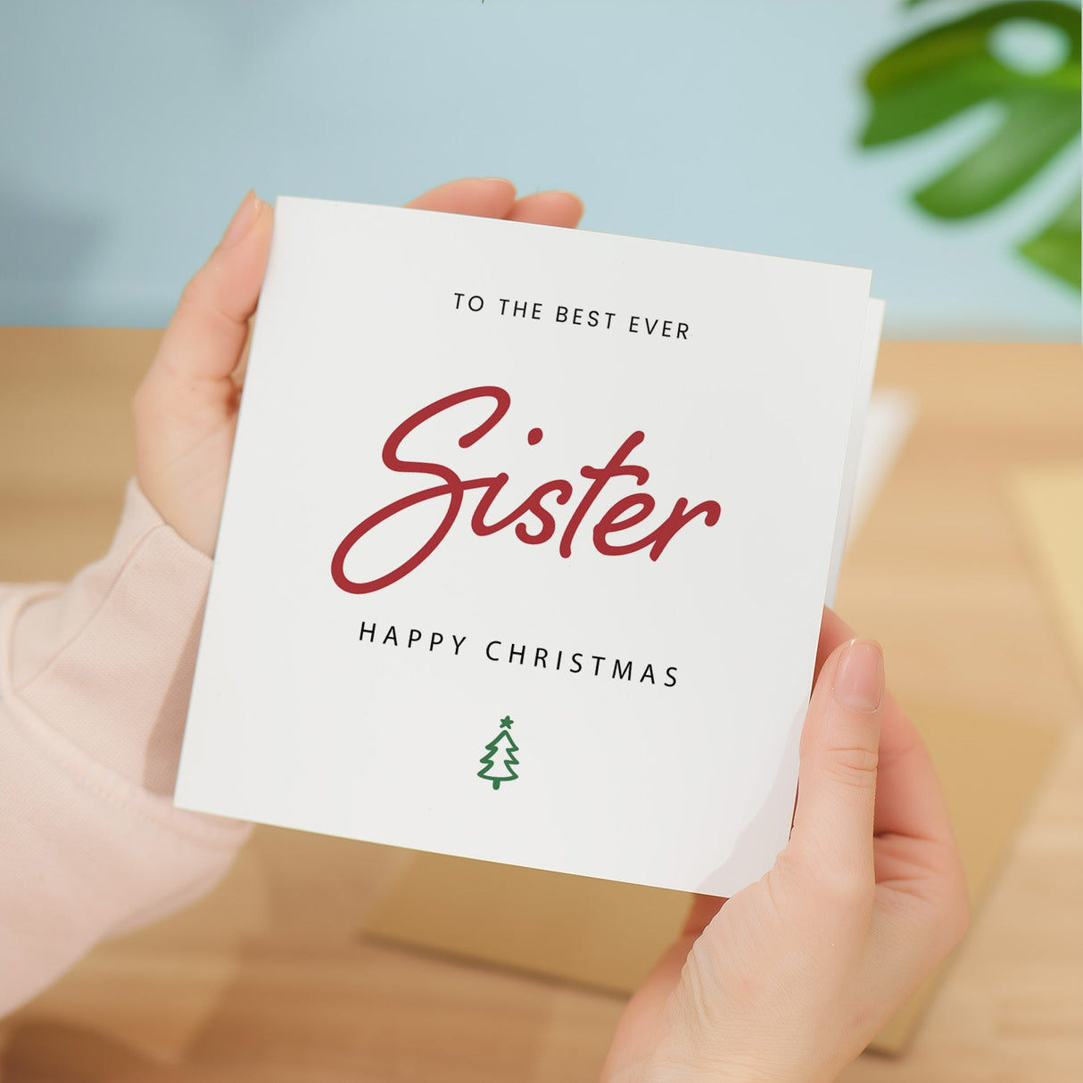 Christmas Card for Sister Best Sister Ever Xmas Card