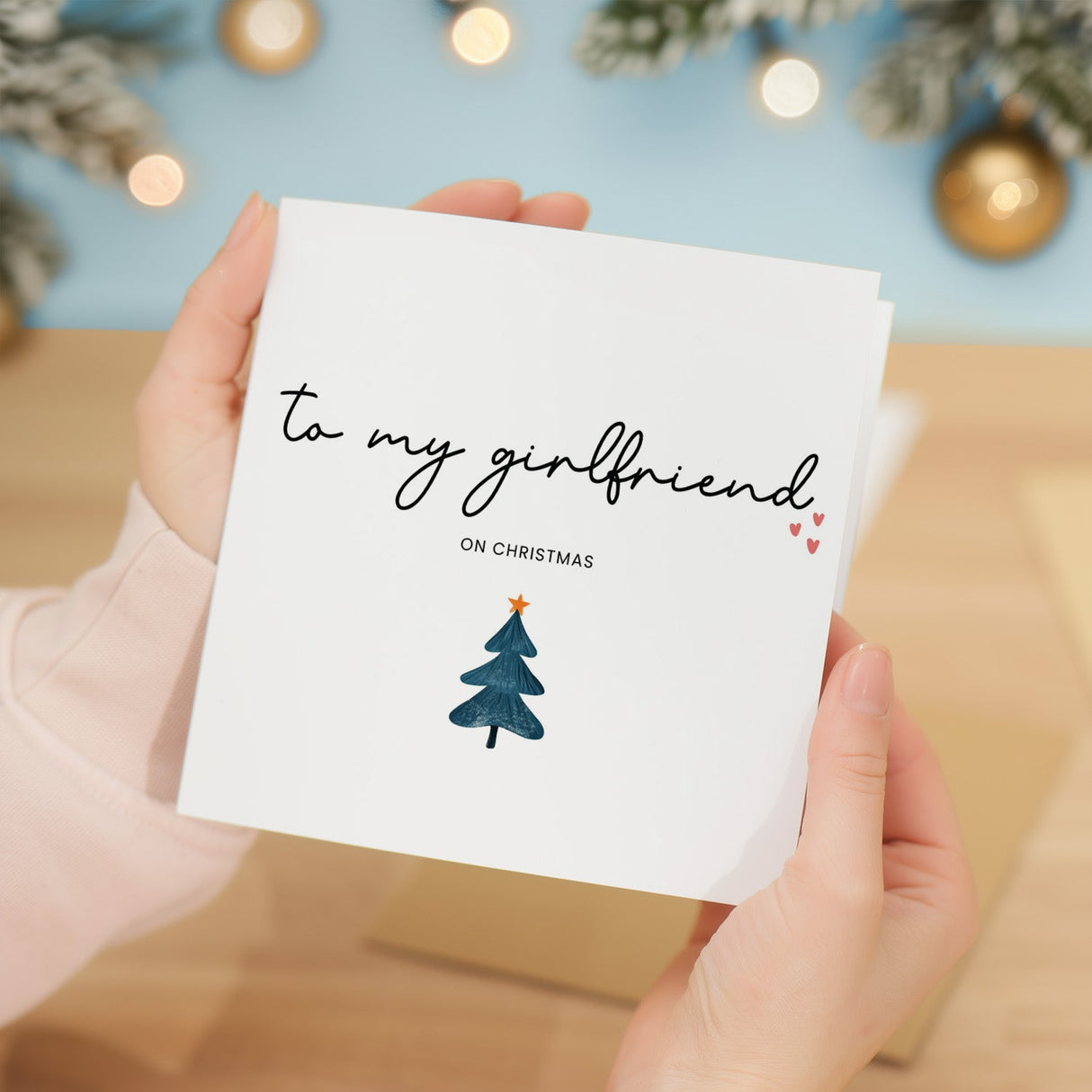 Girlfriend Christmas Card, First Xmas Together, Perfect Gift for Her