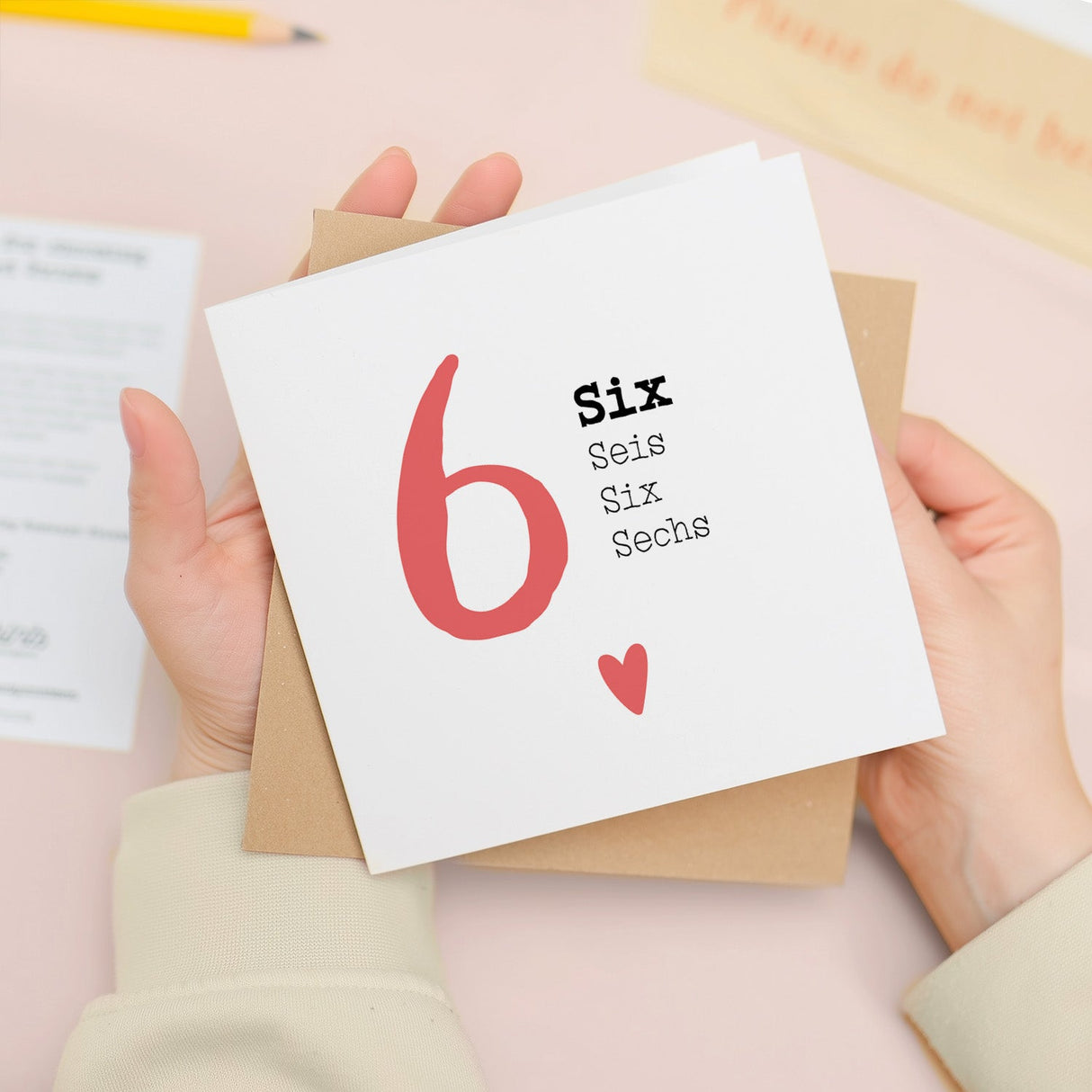 6 Year Anniversary Card for Husband Wife Boyfriend Girlfriend 6th Year Card