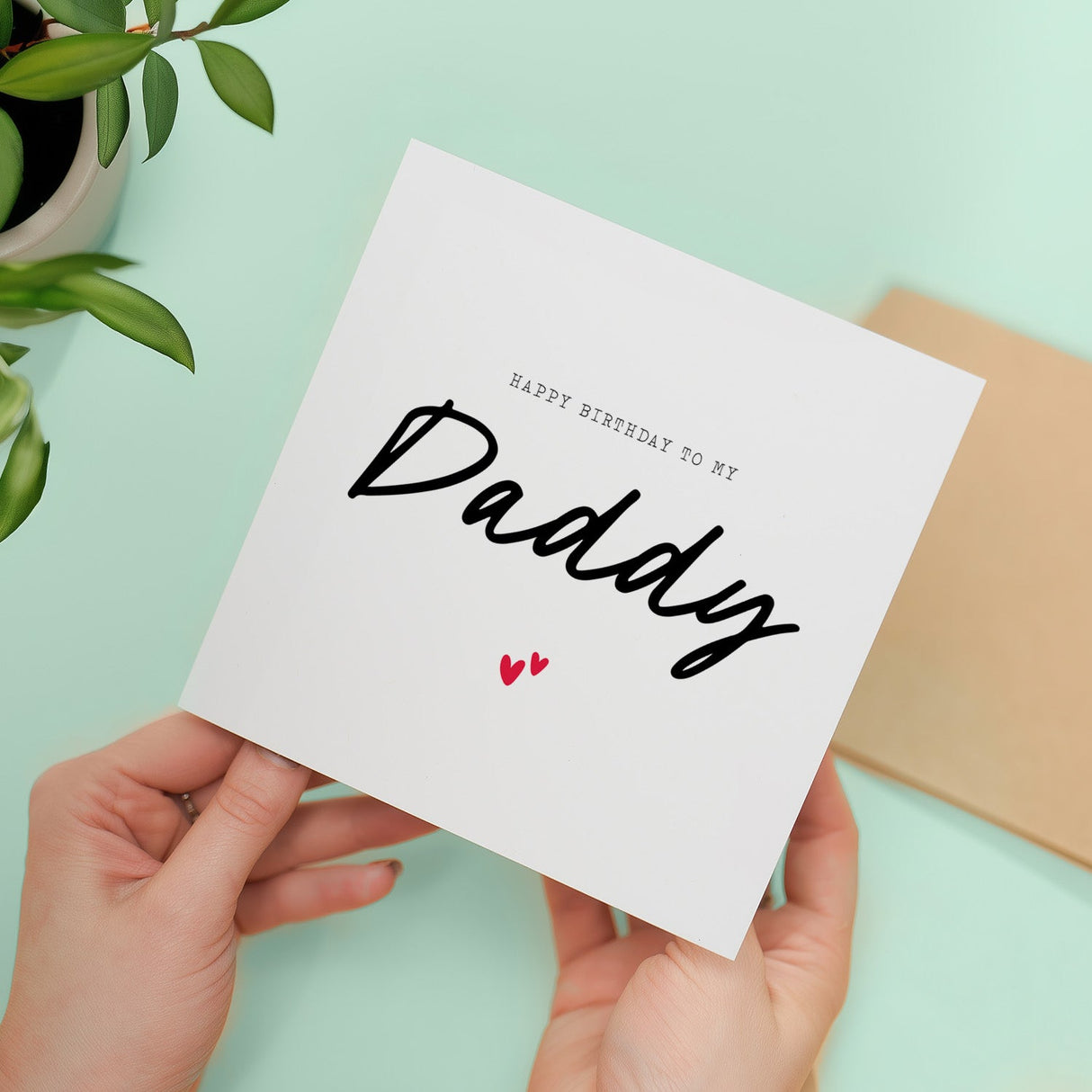 Daddy Birthday Card Simple Love Hearts Happy Birthday For Daddy