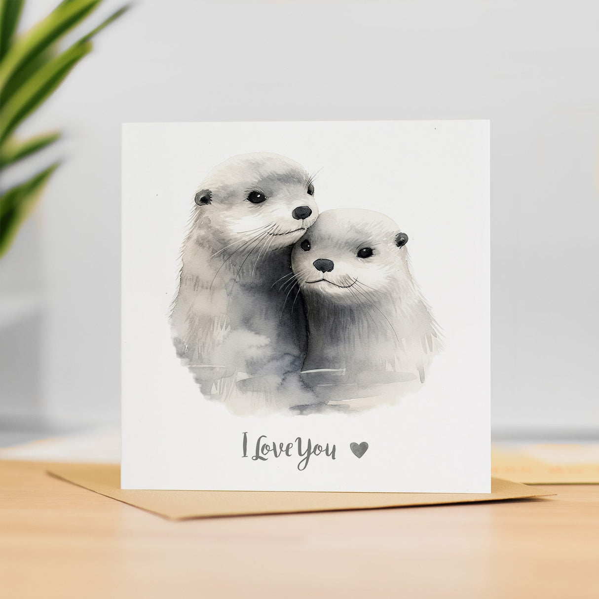 Anniversary Card For Wife Anniversary Card For Husband Boyfriend or Girlfriend Anniversary Card For Him or Her Otter Love