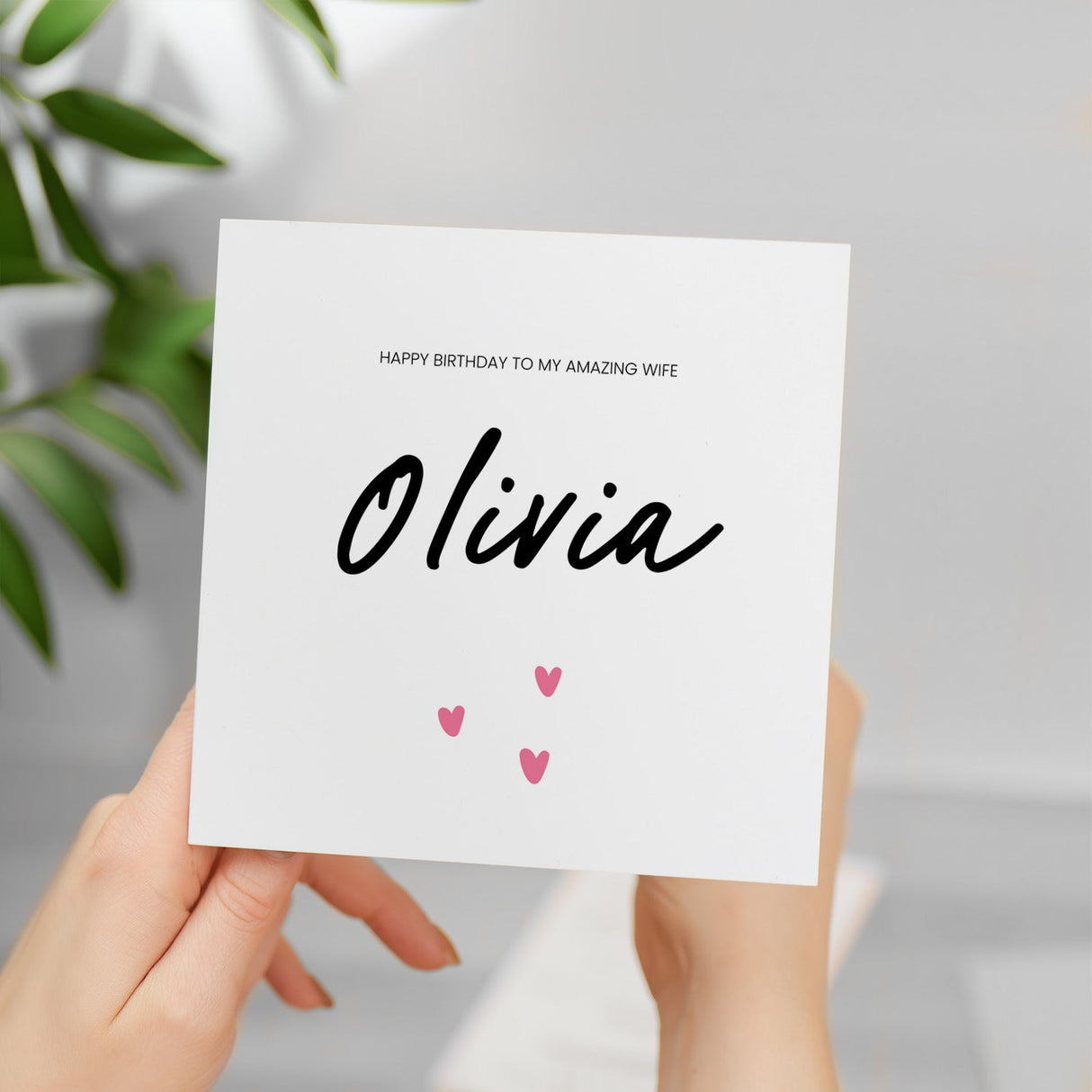 Personalised Birthday Card For Wife Happy Birthday Card For Wife Custom Card For Wife Amazing Wife Birthday Card