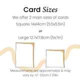 Cute Giraffes Anniversary Card - Love Card for Husband, Wife, Boyfriend or Girlfriend - Large 5x7 Inch - White Matte Finish - 1 Card