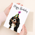 King Charles Spaniel Birthday Card for Her or Him, Realistic Dog Illustration, Eco-Friendly Material