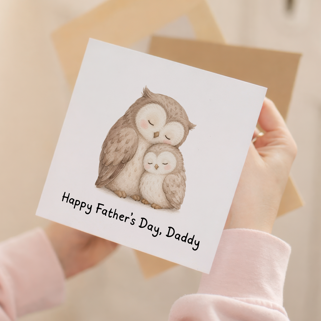 Father's Day Owl Card for Daddy