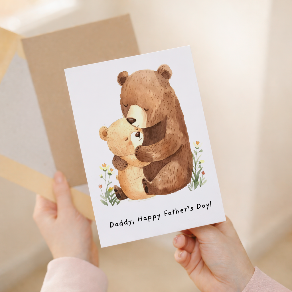 Father's Day Bear and Cub Card for Daddy