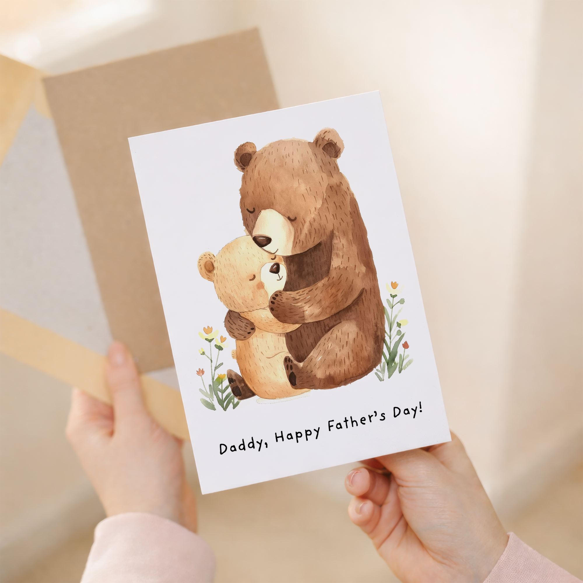 Father's Day Bear and Cub Card for Daddy
