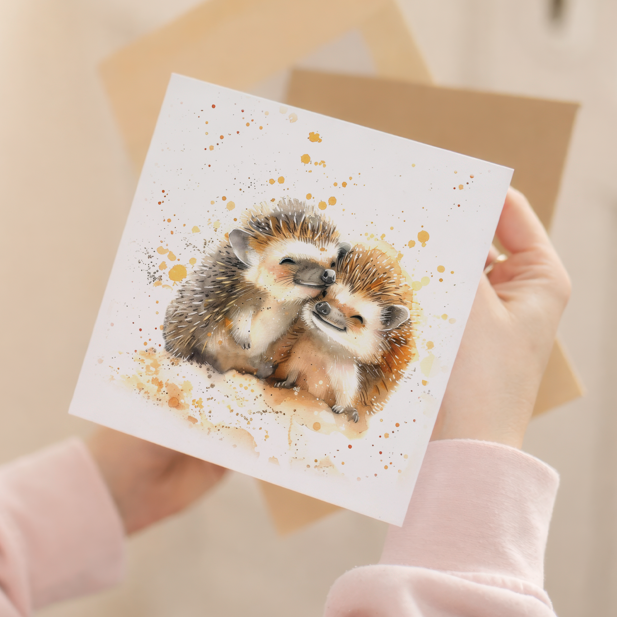 Anniversary Card For Husband or Wife Anniversary Card For Boyfriend or Girlfriend Cute Hedgehogs Wedding Anniversary For Couple