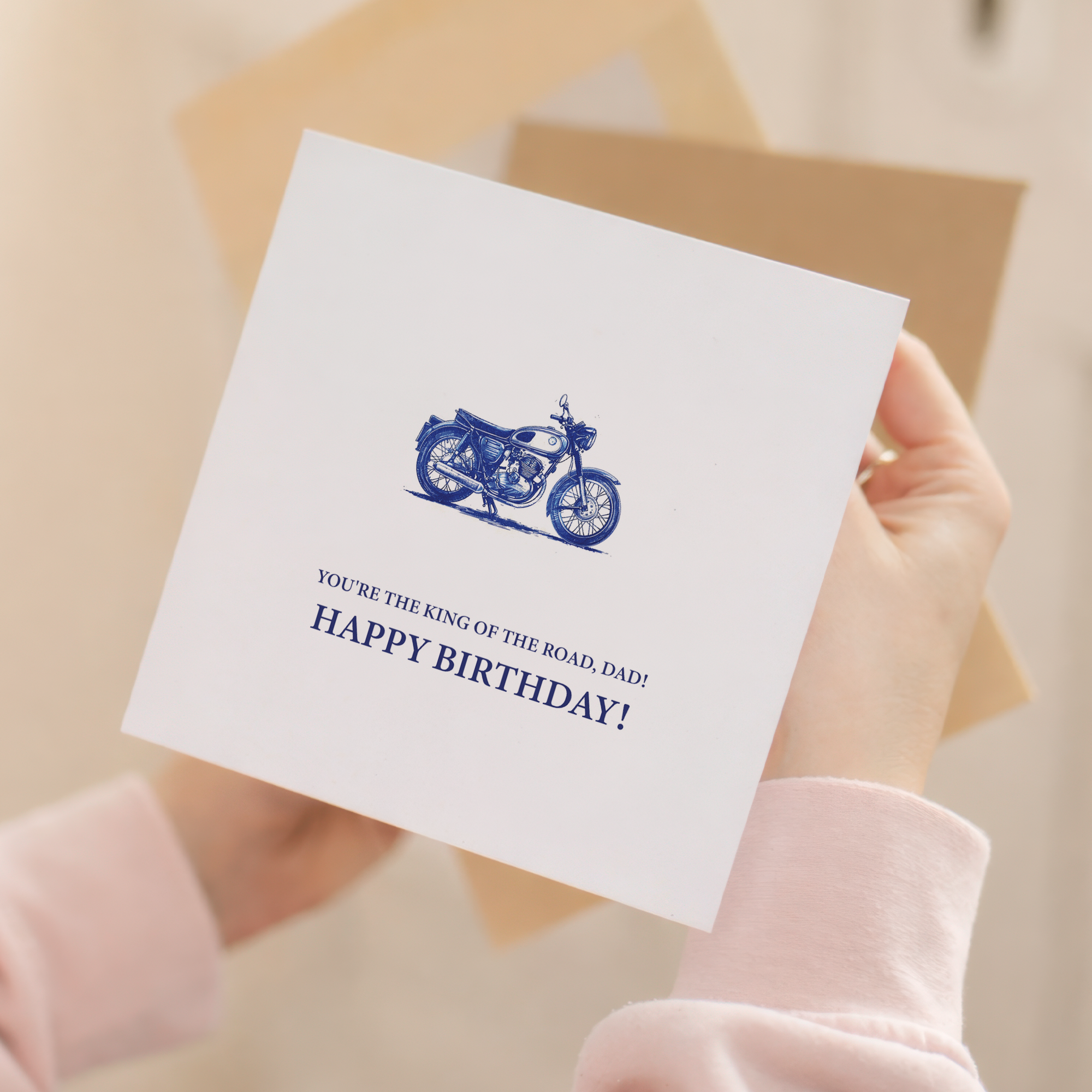 Birthday Card For Dad Motorcycle Themed Birthday Card For Motorcylce Lover Birthday Card For Dad Who Likes Motorcycles